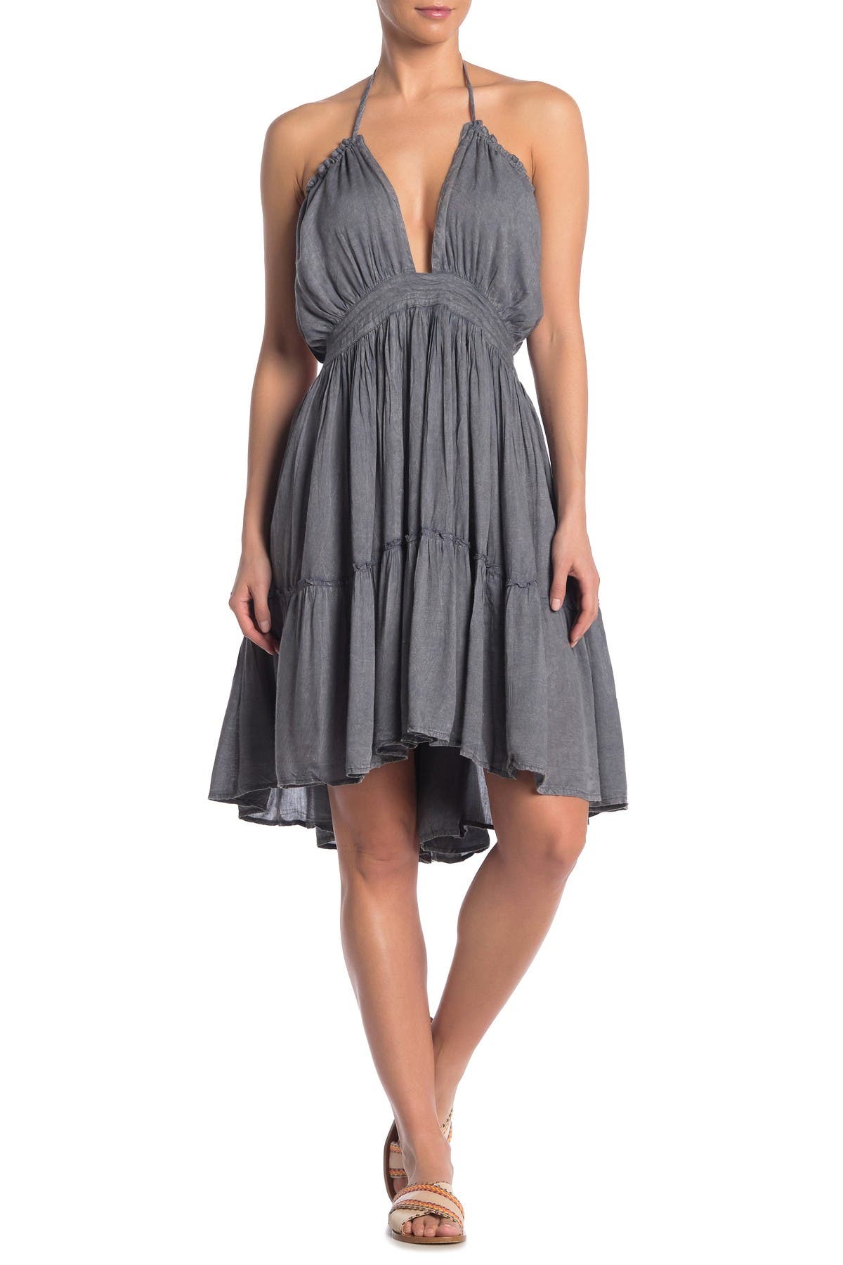 halter cover up dress