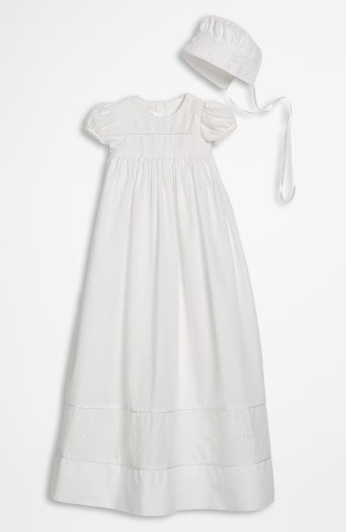 Little Things Mean a Lot Gown & Bonnet White at Nordstrom,