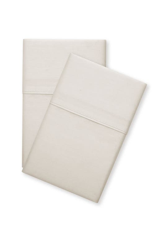 Nate Home by Nate Berkus Signature 400-Thread Count Percale Pillowcase Set in Parchment (Lt. Beige) at Nordstrom