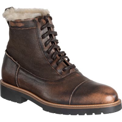 Ross & Snow Riccardo Supreen Weatherproof Cap Toe Boot, Brown