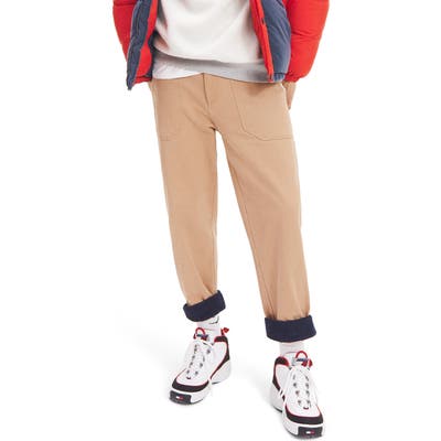 Tommy Jeans Tjm Turn Up Straight Leg Cargo Pants, Brown