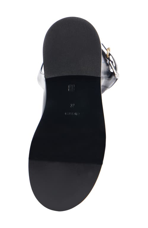 Givenchy Voyou Leather Buckle Tall Moto Boots In Black