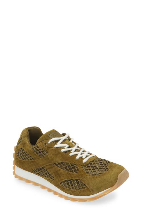 Shop Bottega Veneta Orbit Low Top Sneaker In Olive Oil