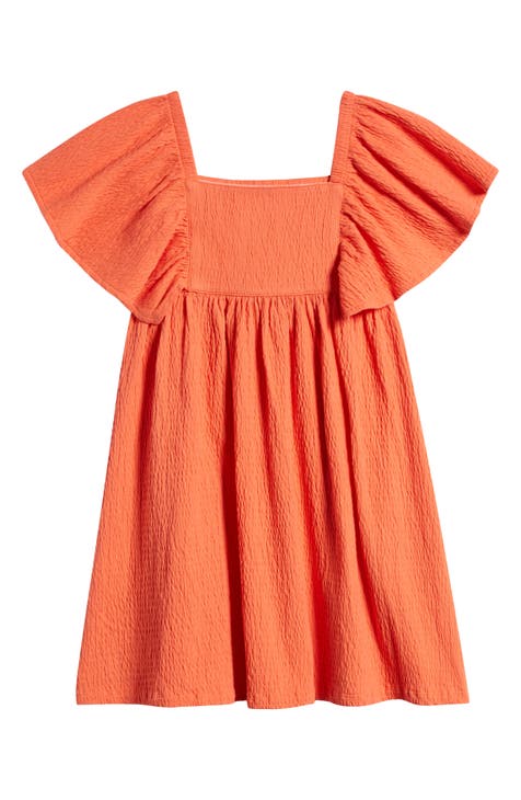 Kids' Flutter Sleeve Dress (Toddler, Little Kid & Big Kid)