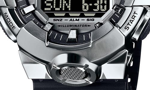 G-shock Gm700-1a Ana-digi Bracelet Watch, 53.4mm In Silver