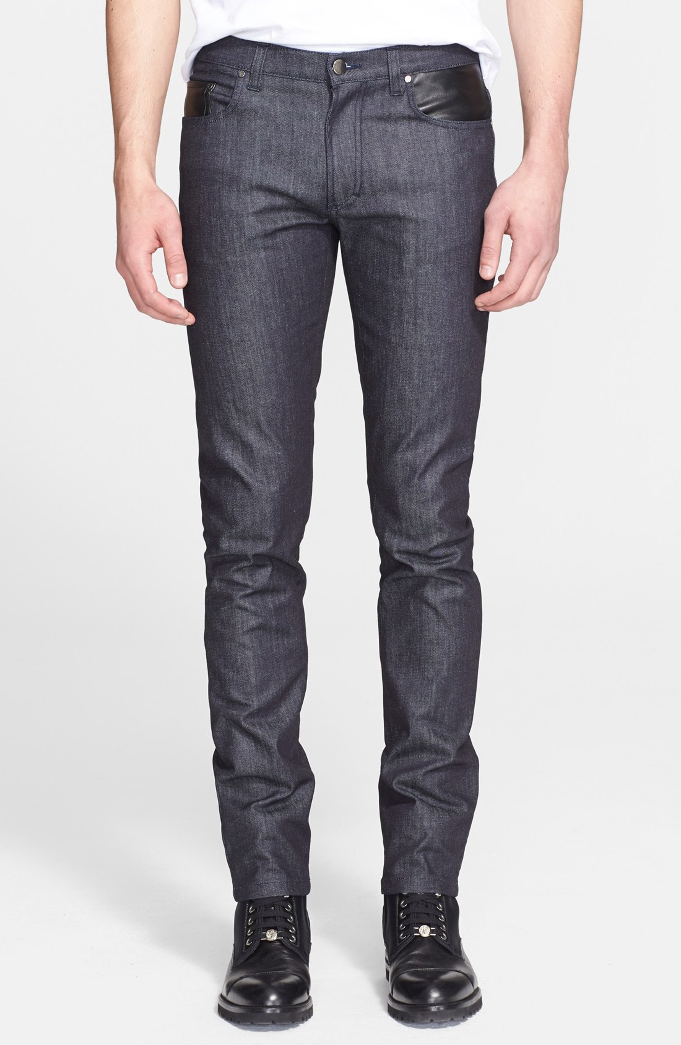 Versace Collection Stretch Denim Jeans (Blue) | Nordstrom