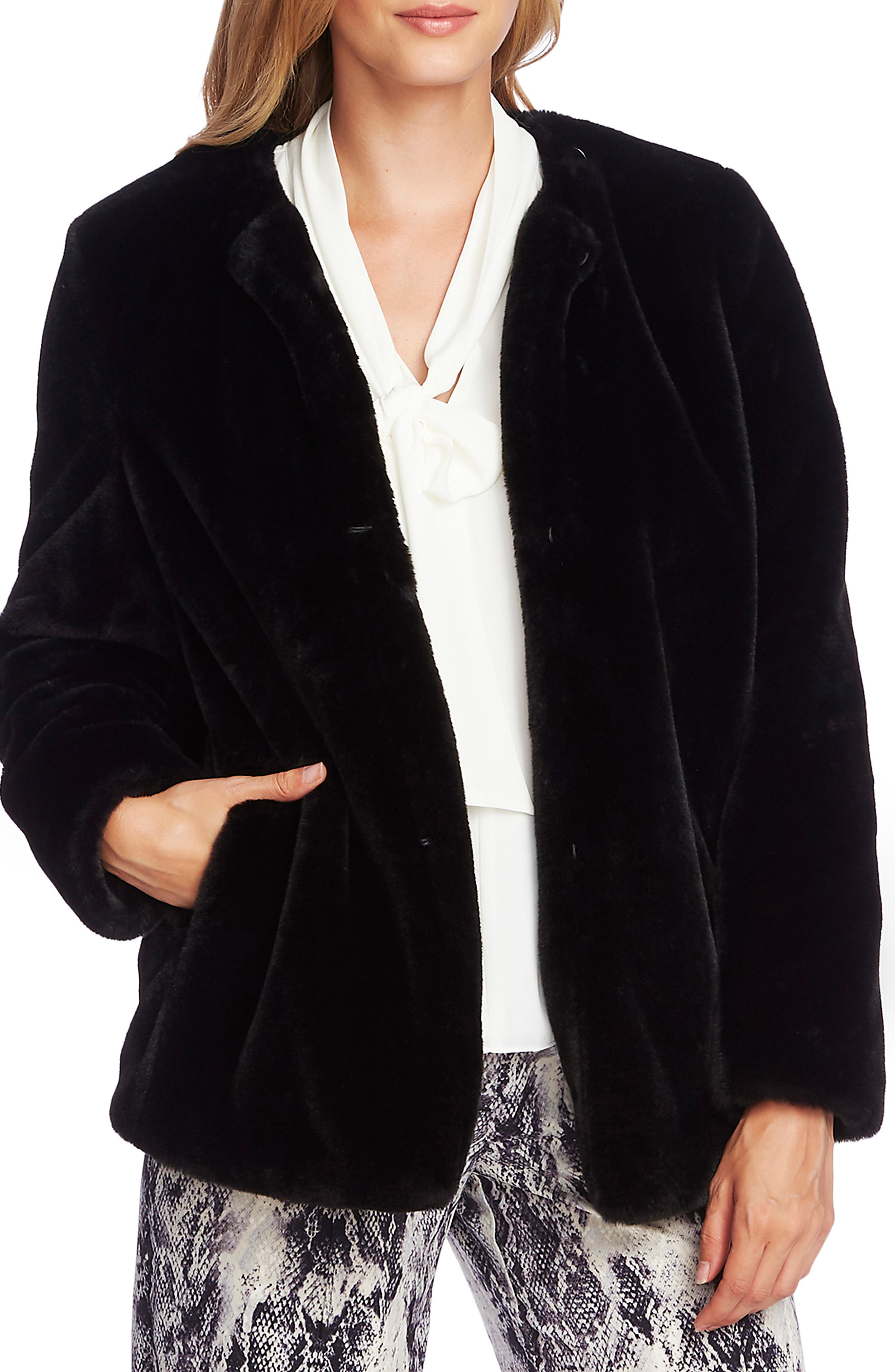 vince camuto faux fur jacket