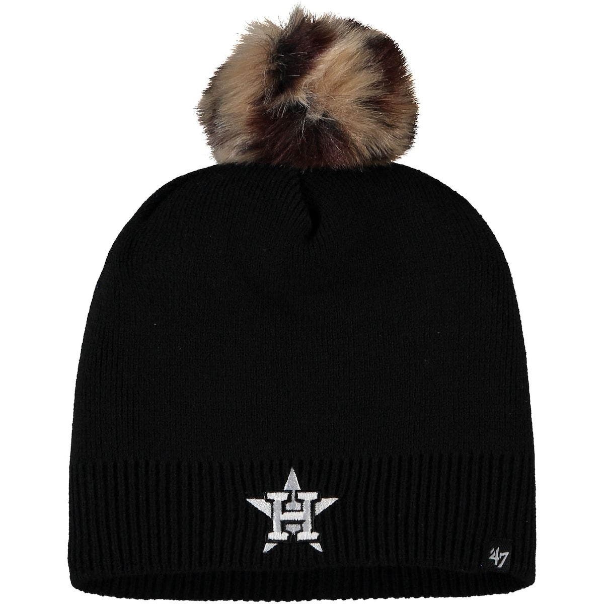 black branded beanie