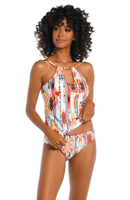La Blanca Desert Keyhole Underwire Tankini Swim Top In Multi