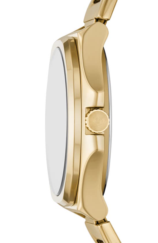 Fossil Evanston Three-hand Quartz Bracelet Watch, 45mm In Gold