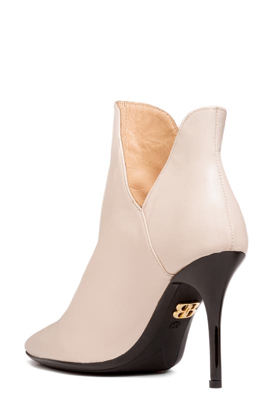 Shop Beautiisoles Caroline Pointed Toe Bootie In Off White