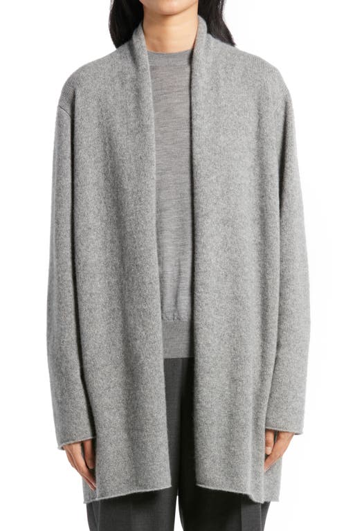 The Row Fulham Cashmere Open Front Cardigan Medium Heather Grey at Nordstrom,