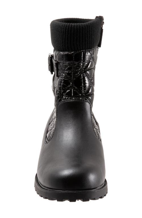 Shop Trotters Berry 2.0 Weatherproof Faux Fur Boot In Black/black
