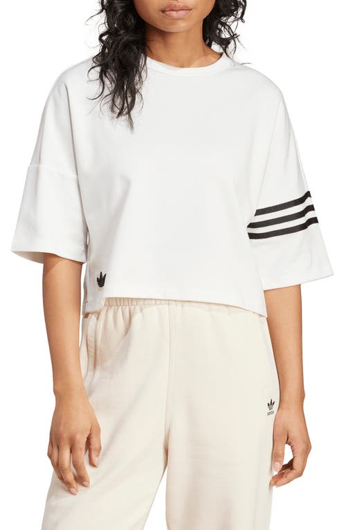 Adidas Originals Neuclassics T-shirt In Cloud White/black