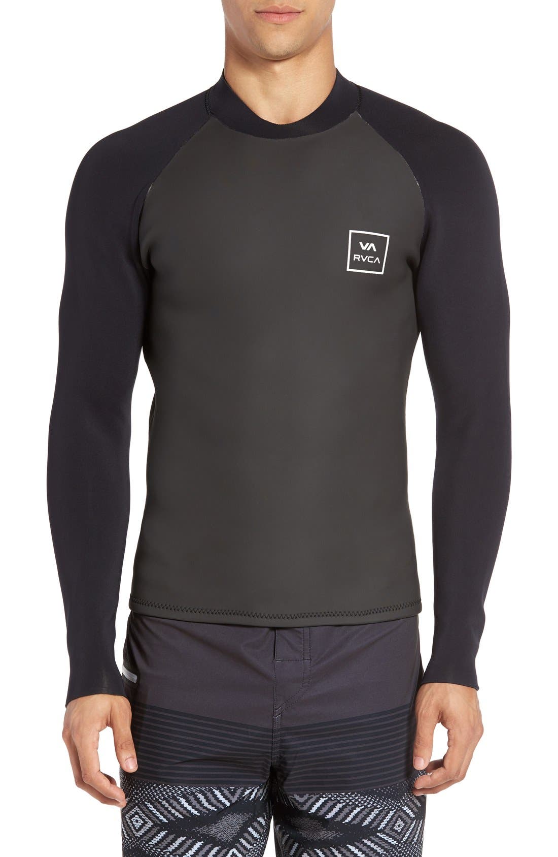 RVCA Back Zip Neoprene Mesh Wetsuit Jacket Nordstrom