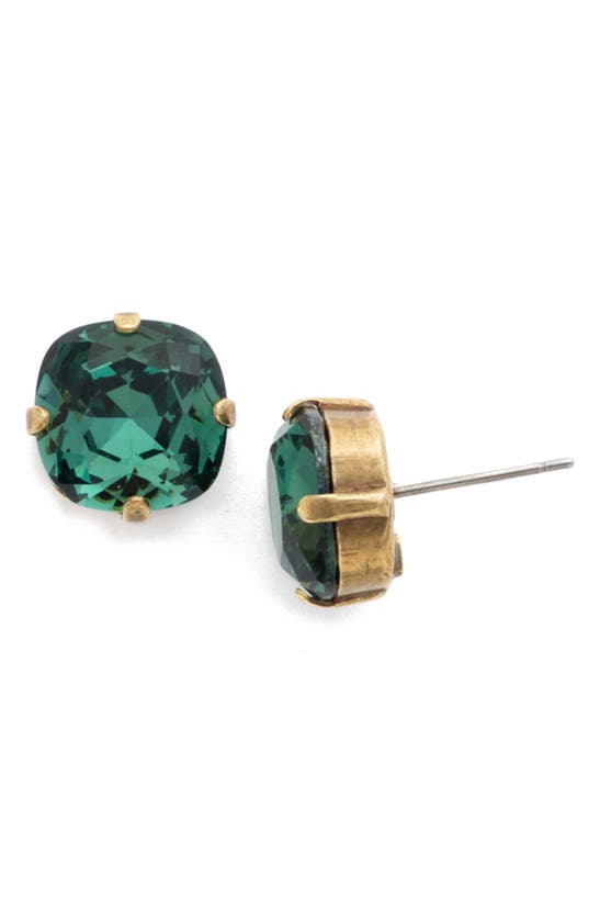 Sorrelli Aisha Crystal Stud Earrings In Green