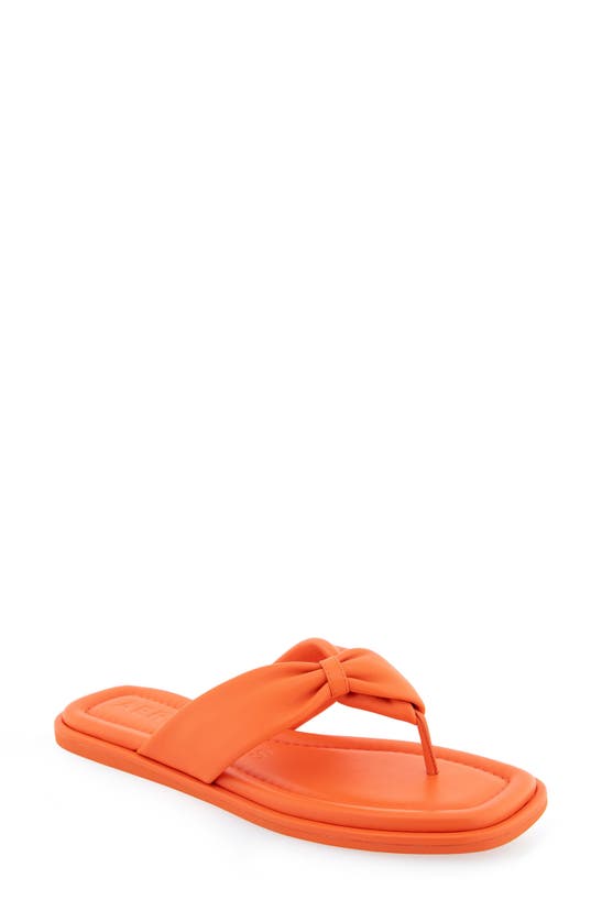 Shop Aerosoles Bond Twisted Strap Sandal In Mandarin Leather