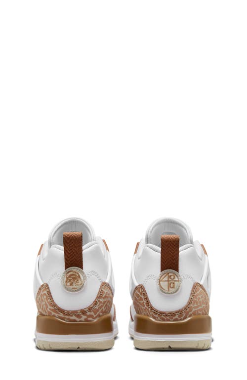 Nike Kids' Spizike Low Sneaker In White/brown/light Bone