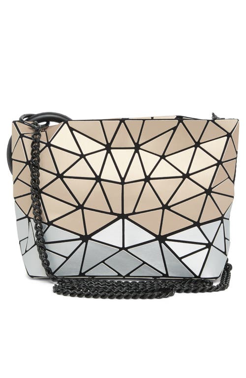 Shop Patrizia Luca Geometric Crossbody Bag In M.gold/silver
