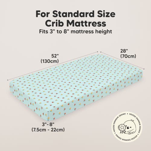 Keababies Soothe Fitted Crib Sheet In Beach Day