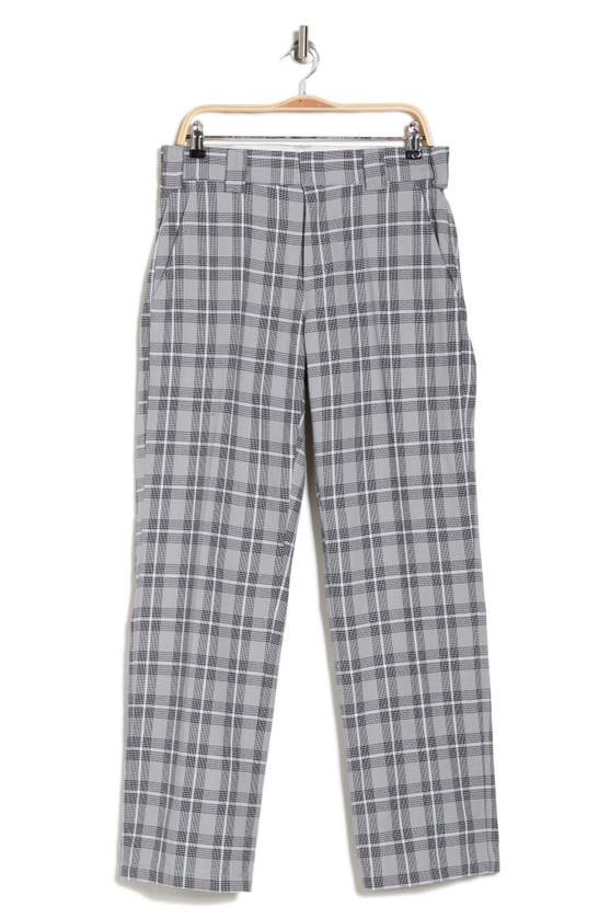 Shop Dickies Plaid Flat Front Pants In Ultimate Gray Check Plaid