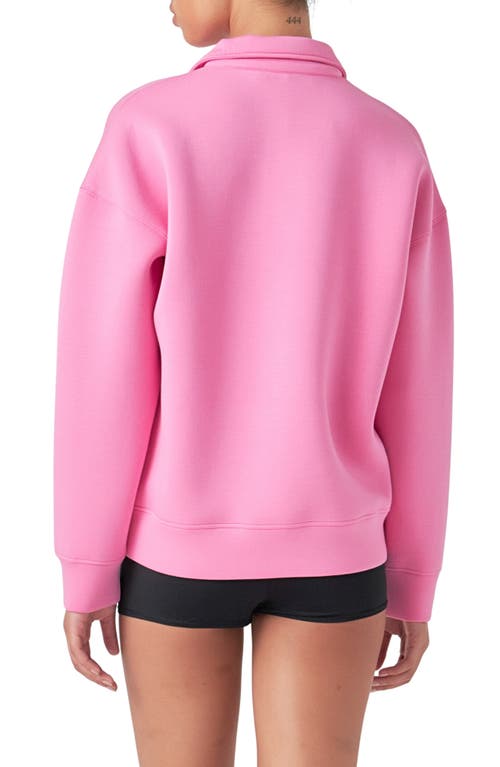 Shop Grey Lab Scuba Quarter Zip Pullover In Pink