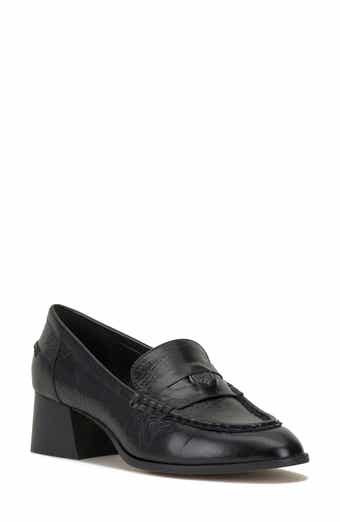 TALIE LOAFERS NOIR EMBOSSED LEATHER – Dolce Vita