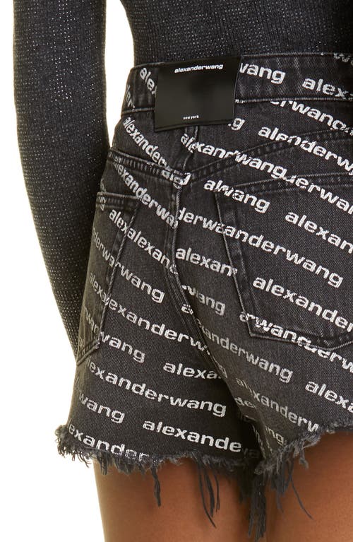 Alexander Wang Striped Shirt With Embroidered Logo In Black