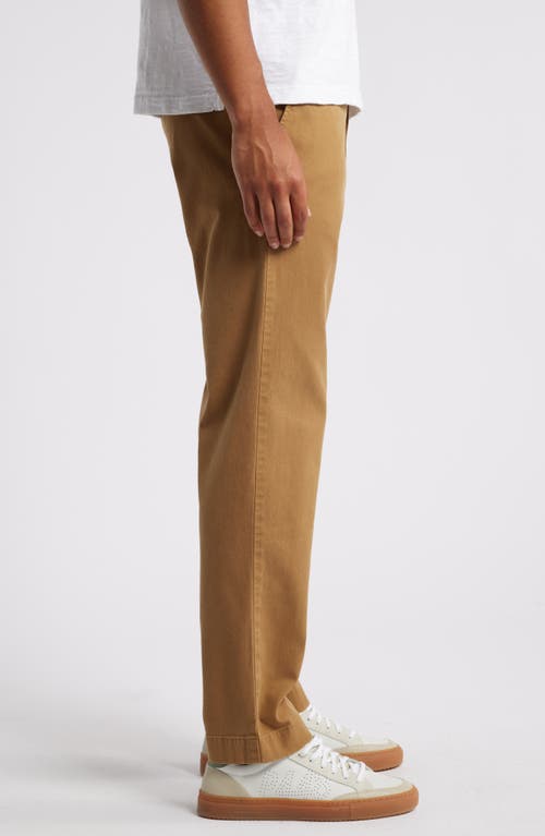 Shop Treasure & Bond Straight Fit Flat Front Stretch Twill Chinos In Tan Ermine