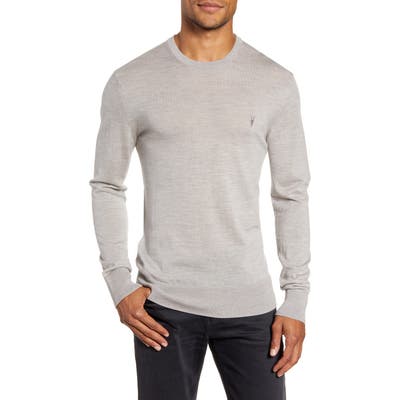 Allsaints Mode Slim Fit Merino Wool Sweater, Grey