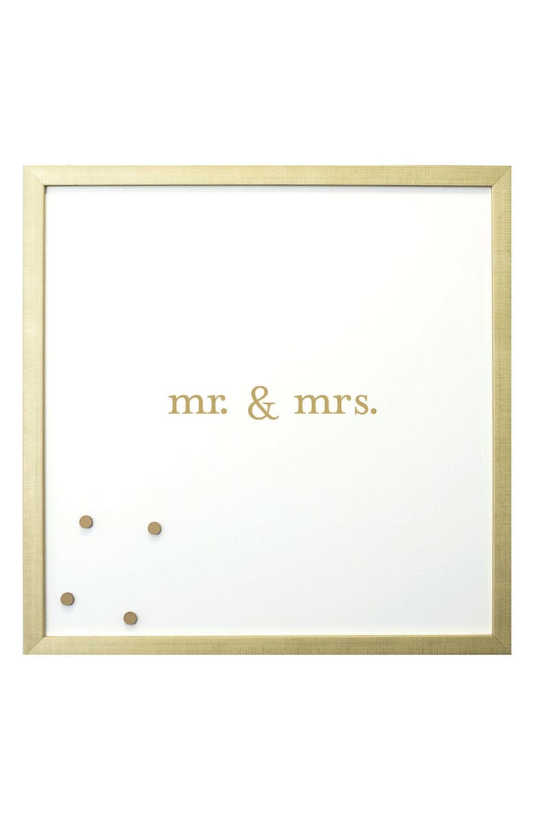 PETAL LANE 'Mr. & Mrs.' Magnet Board, Main, color, Gold