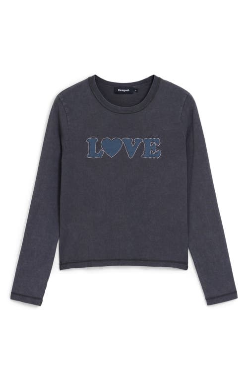 Desigual I Love T-shirt In Black