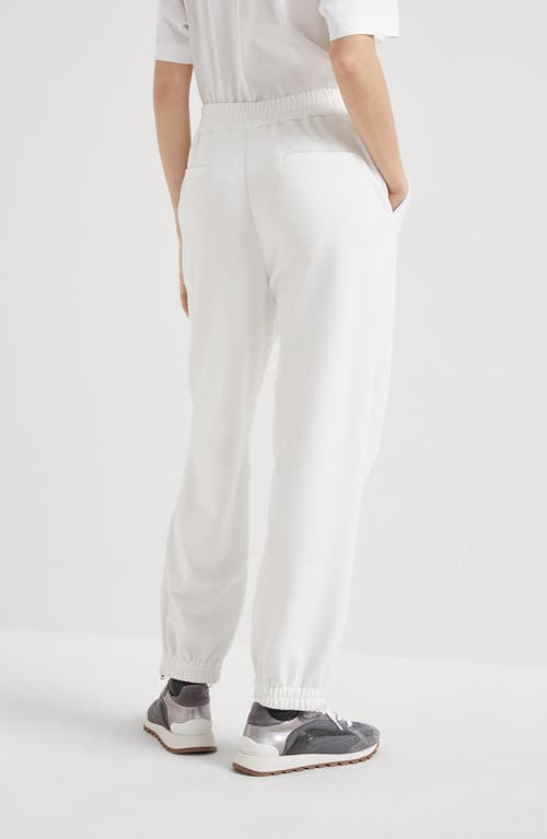 Shop Brunello Cucinelli Track Trousers In Off-white