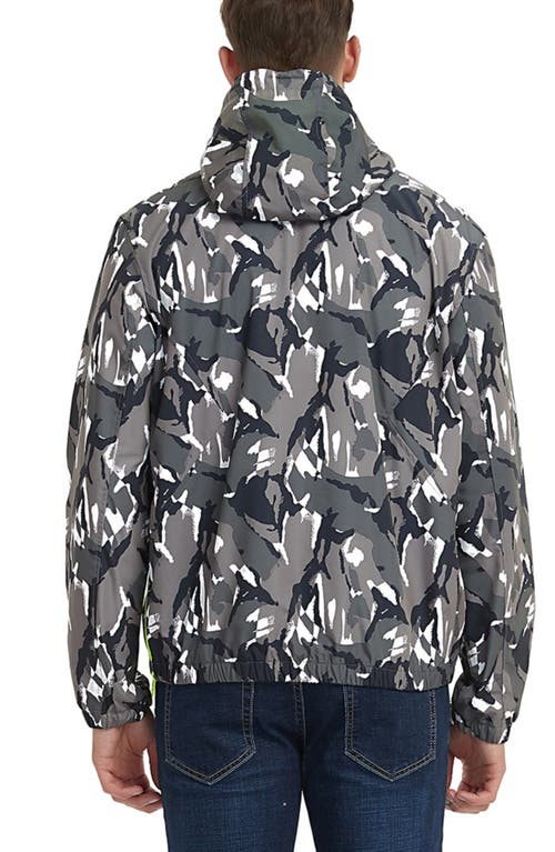 Shop Rokka&rolla Pullover Mesh Lined Windbreaker In Urban Camo