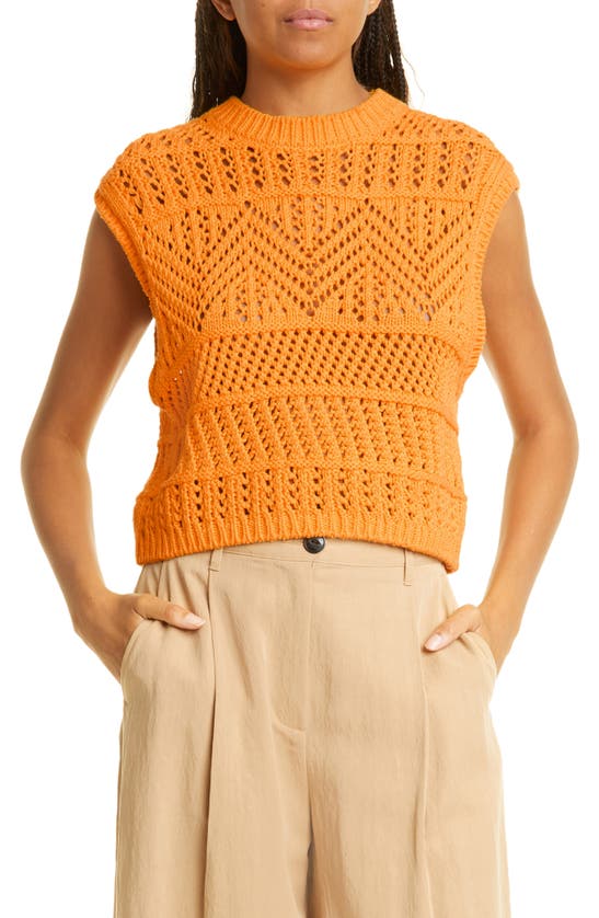 Rag & Bone Renée Sleeveless Sweater In Deep Yellow