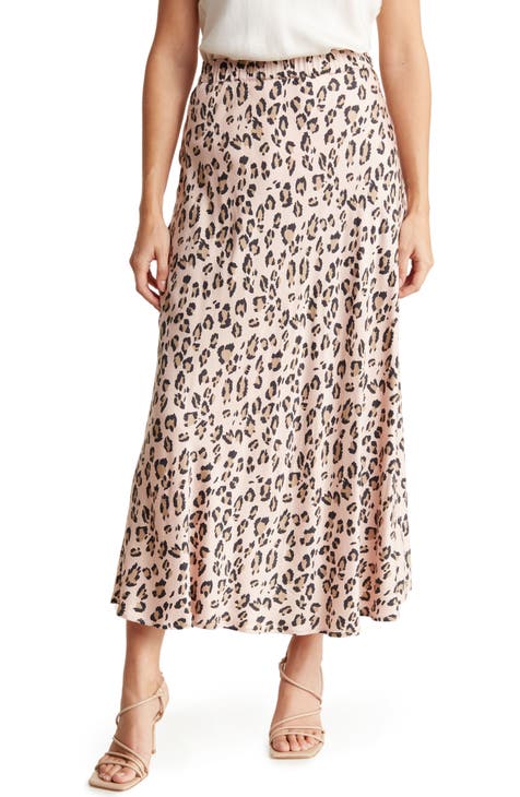 Aline leopard clearance maxi skirt