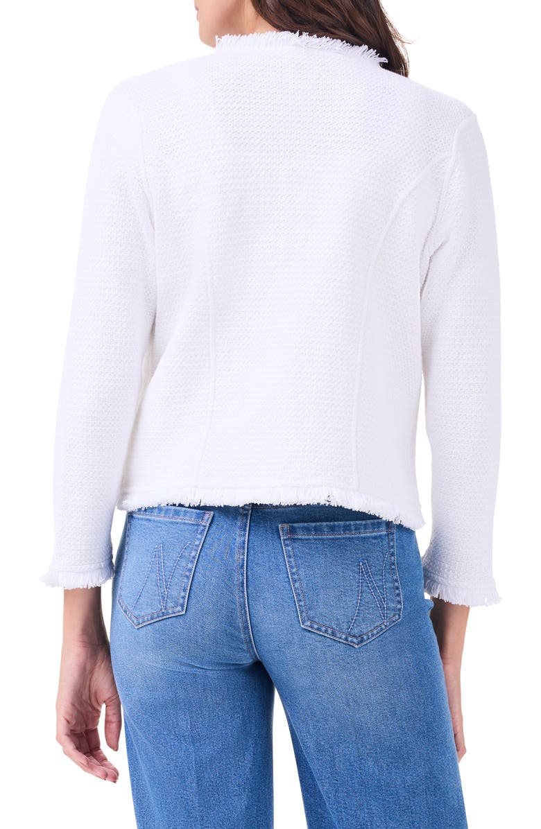 NIC+ZOE Fringe Knit Jacket Nordstrom