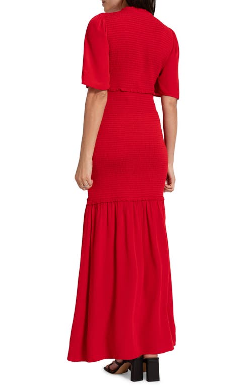 SERAPHINE SERAPHINE SMOCKED MATERNITY-TO-NURSING MAXI DRESS