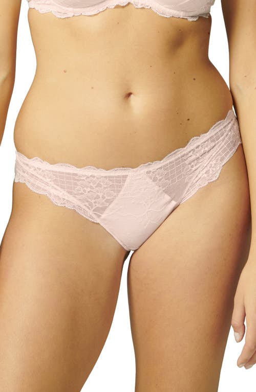 Shop Simone Perele Reve Lace Bikini Cut Briefs In Sakura Pink