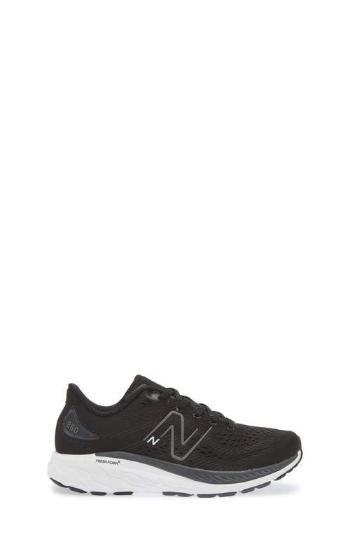 New Balance Kids' 860 Sneaker In Black/white