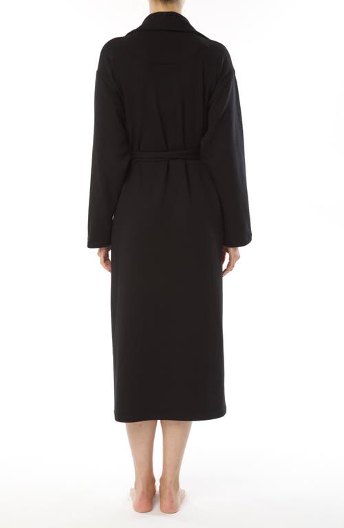 Shop Andine Brigitte Bologna Lace Trim Robe In Black