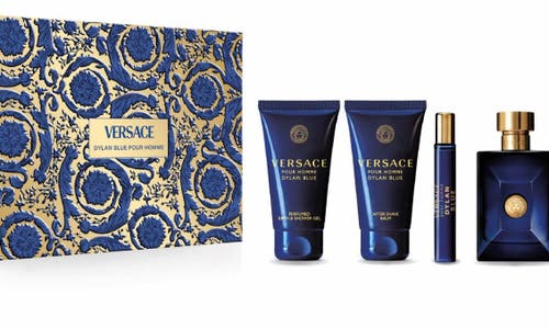 Shop Versace Dylan Blue Pour Homme Eau De Toilette 4-piece Gift Set $185 Value In No Color