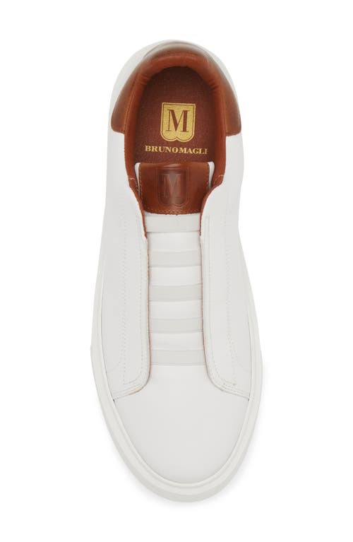 Shop Bruno Magli Lisbon Slip-on Sneaker In White