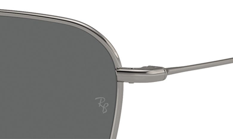 Shop Ray Ban Ray-ban Caravan Reverse 58mm Square Sunglasses In Gunmetal