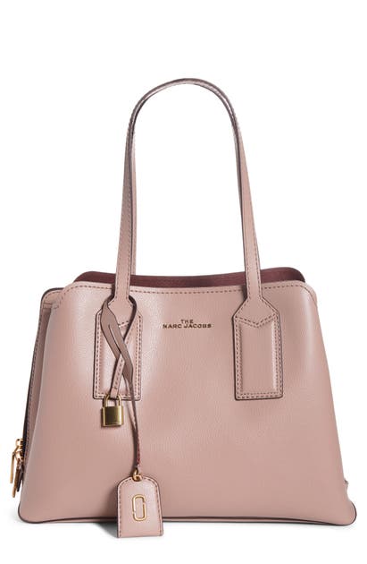 The Marc Jacobs The Editor Leather Tote In Beige