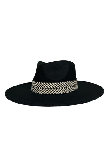 Marcus Adler Structured Felt Wool-blend Hat In Black