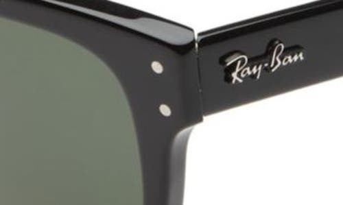 Shop Ray Ban Ray-ban 55mm Rectangular Sunglasses In Black/green