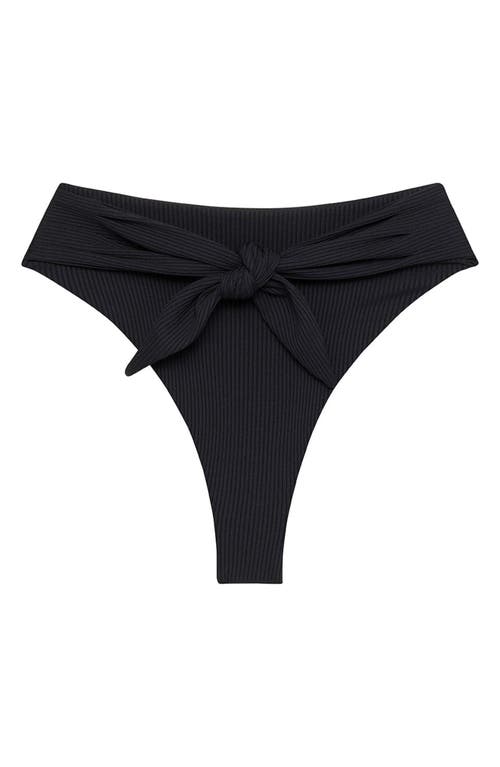 MONTCE MONTCE PAULA RIB WAIST TIE BIKINI BOTTOMS