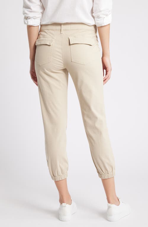 Shop Frank & Eileen Foxrock The Italian Stretch Cotton Utility Joggers In Khaki