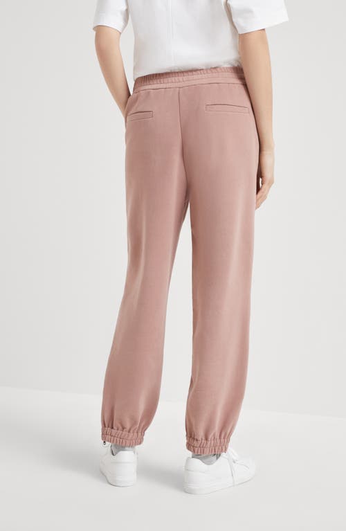 Shop Brunello Cucinelli Track Trousers In Pink